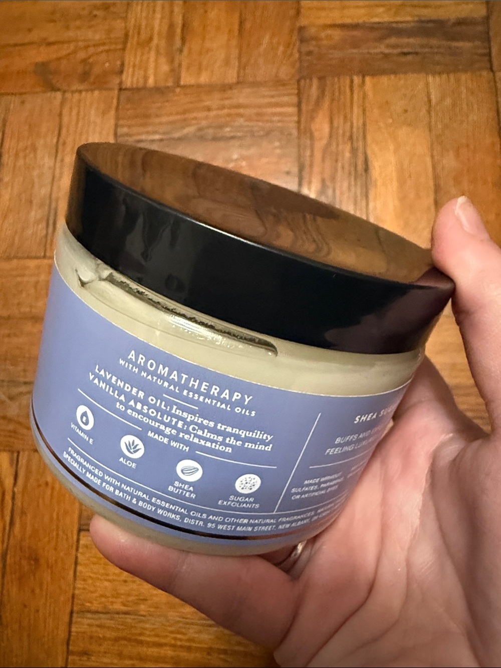 Bath & Body Works Lavender + Vanilla Shea Sugar Body Scrub brand new Sealed - Picture 4 of 8